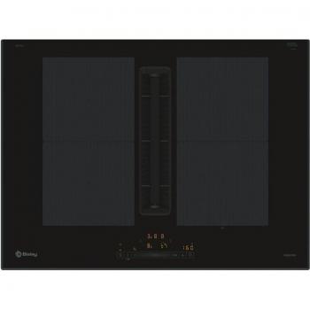 Placa de Inducción Balay 3EBC976LH con Extractor Integrado y 4 Zonas de Cocción, 71 cm, Color Negro
