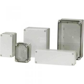 Caja de Instalación Fibox PC H 95 T, Policarbonato Gris RAL 7035, Dimensiones 170 x 140 x 95 mm, IP67, Tapa Transparente