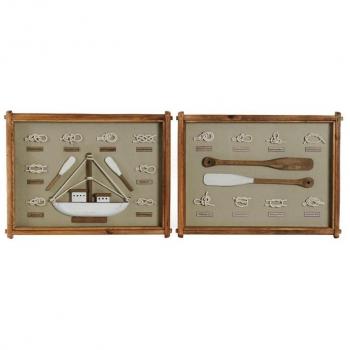 Cuadro DKD Home Decor Nudo Mediterráneo 59 x 4 x 45 cm (2 Unidades)