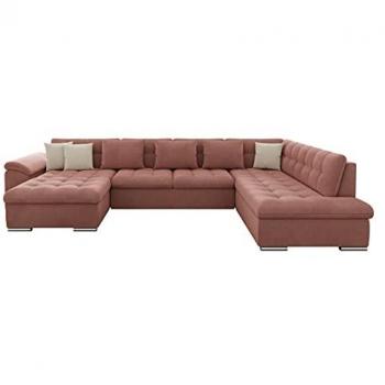 Sofá rinconero Comfivo 114, con función de descanso y caja de ropa de cama, dimensiones 348 x 205 x 76 cm