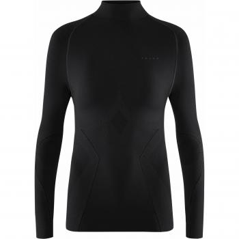 Falke Women's Maximum Warm Turtleneck Base Layer Long Sleeve Top, Black, Size XS