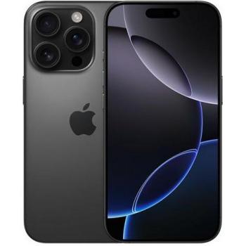 Smartphone Apple iPhone 16 Pro 256GB Titanio Negro 6,3 SIM Doble iOS 18 5G USB Tipo C