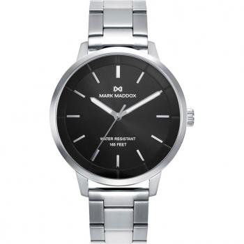 Mark Maddox - Reloj de hombre Greenwich con caja y brazalete de acero