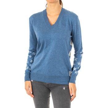 Jersey de Manga Larga y Cuello en Pico para Mujer