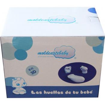 Material necesario para hacer en 3D las huellas De Las Manos y Pie del Bebé, Un recuerdo inolvidable del Recién Nacido, Regalo día del padre.
