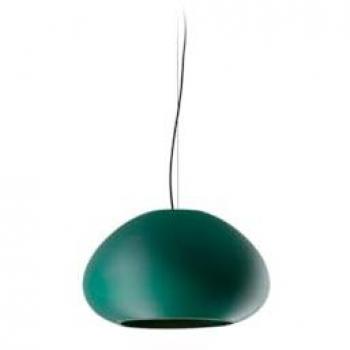 Lámpara de Techo Colgante Faro Mar 29 cm Verde con Pantalla de Cúpula y Material Reciclado
