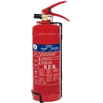 Smartwares Extintor de Polvo Seco, 2 KG, Resistencia al Fuego ABC