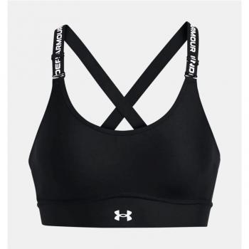 Sujetador deportivo Under Armour Infinity 2.0 para mujer, soporte medio, color negro, talla L/D-DD