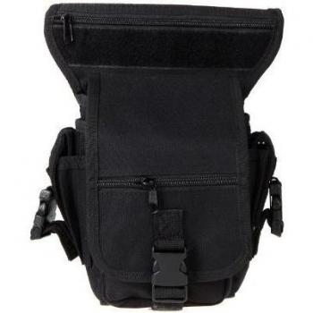 hoaey Nylon Bolso de cadera - Cross Over Pierna Bolsa de cintura Pack con revestimiento interior de resistencia al agua - y para actividades en el exterior, hombre, A