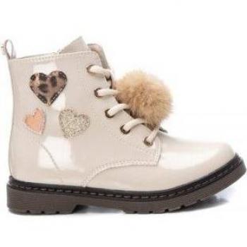 Botines de niña Xti 150655 beige con cierre de cremallera