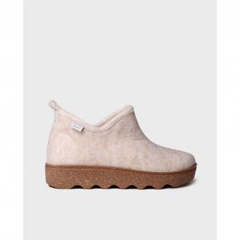 Zapatillas de casa de mujer JUNIE-FR en suave fieltro reciclado