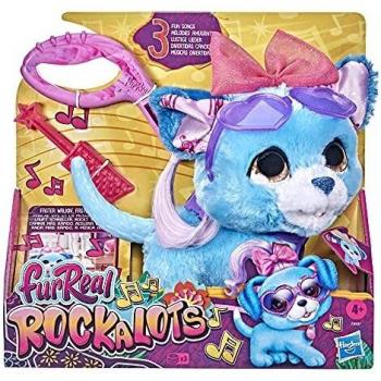 furReal Rockalots Musical Interactive Walking Puppy Toy: 3 Fun Songs, Sound Effects, 3 Themed Accessories