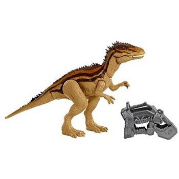 Jurassic World Mega Destructores Carcharodontosaurus Dinosaurio articulado con ataques, Figura de Juguete para niños