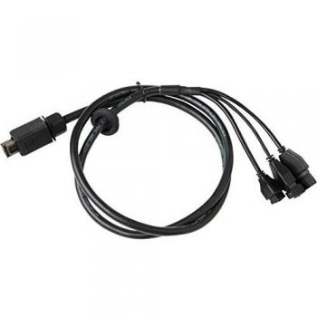 Axis 5506-201 Multi-Cable C with I/O/Audio and Power Connectors for P5635-E PTZ Dome Network Camera - Black, 1 m