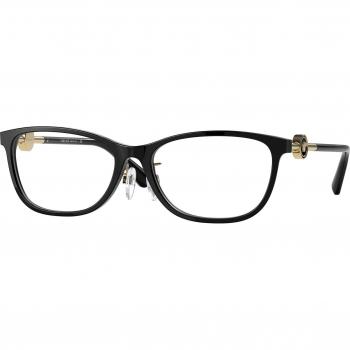 Versace VE3297D Asian Fit GB1 Women's Eyeglasses Black Size 55 (Frame Only) - Blue Light Block Available