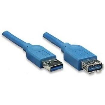 Cable USB 3.0 A/A 5m - Conector Macho/Macho, Velocidad 3.1 Gen 1