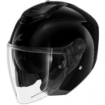 Shark RS Jet Blank Casco Jet - Negro, tipo de producto: casco jet, características: diseño aerodinámico, visor anti-rayaduras, sistema de ventilación optimizado, interior desmontable y lavable, homologación ECE