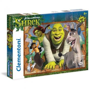Puzzle Shrek 60 Piezas - Dreamworks Clementoni