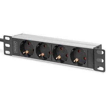 Regleta de 4 tomas Digitus DN-95418 con protección contra sobretensiones