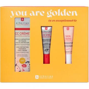 Erborian Set Regalo Cc Creme Dore - Kit de Crema CC Dorada con propiedades iluminadoras y hidratantes, ideal para unificar el tono de piel y proporcionar un acabado radiante