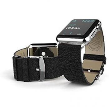 X-Doria Lux - Correa para Apple Watch de 42 mm, color negro