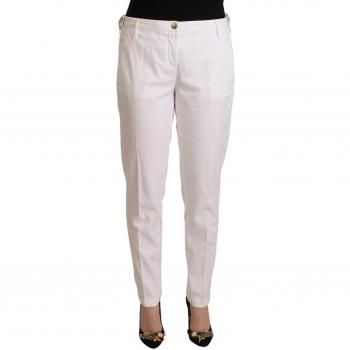 Jacob Cohën White Mid Waist Tapered Birgitte Pants - W31