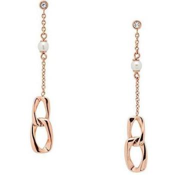 Fossil Fossil JF03346791 Pendientes Mujer Vintage Links Acero inoxidable Oro rosa