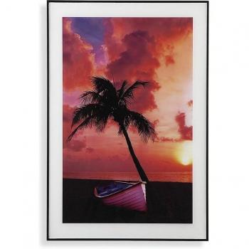 Cuadro de Cristal con Palmera