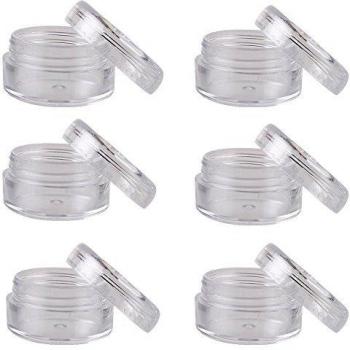TININNA 25/50/100/200 Pcs 3 Gram claras vacía de plástico envases cosméticos Tarros olla con tapas de 50 PC
