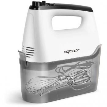 Batidora de Varillas Aigostar Pudding 400W con 6 Velocidades, Turbo, 5 Accesorios y Caja de Almacenamiento