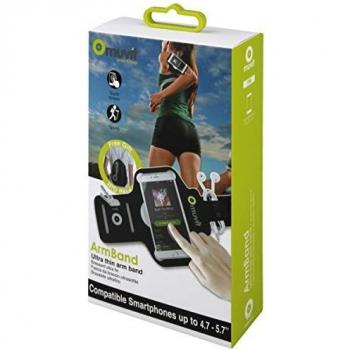 Muvit MUARM0029 - Brazalete Fino Universal para Smartphone