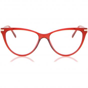 Cat Eye Montura Completa Plástico Rojas Gafas Recetadas para Mujer - Gafas Anti-Azules - SmartBuy Collection