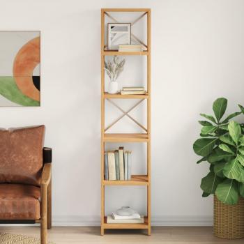 vidaXL 6-Tier Solid Oak Shelf 40x30x181 cm