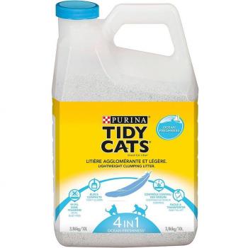 Purina Tidy Cats Lightweight Ocean Freshness Clumping Cat Litter - Economy Pack: 4 x 10 l
