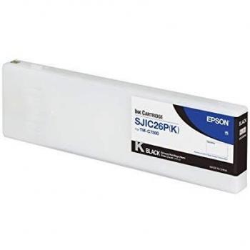 Epson Black Ink Cartridge for ColorWorks C7500, 295ml, SJIC26P(K)
