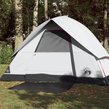 Tienda de campaña iglú impermeable para 3 personas en tela opaca color blanco