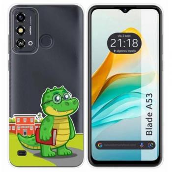 Funda Silicona Transparente para ZTE Blade A53 con Diseño de Coco y Dibujos