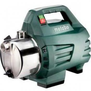 Metabo P 4500 INOX Bomba de Jardín con Motor de 1300W y Capacidad de Bombeo de 4500 L/h