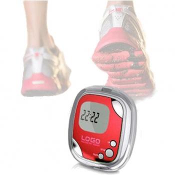 Podómetro, contador de calorías Rojo