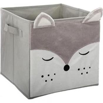 Caja de almacenamiento de zorro de terciopelo