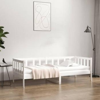 Sofá cama Dormeuse Blanco 90x190 cm Madera maciza de pino
