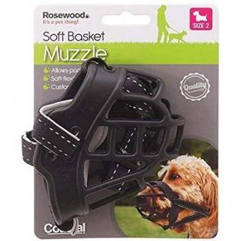 RW Softbasket Muzzle Black Size 2