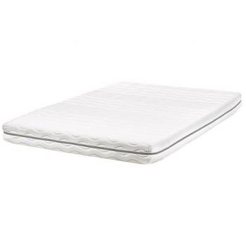 Colchón de espuma viscoelástica Jolly con funda extraíble de poliéster blanco 140 x 200 cm - Dureza media