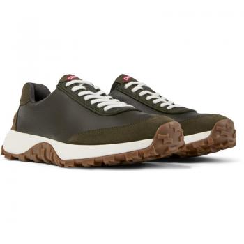Zapatillas deportivas de hombre Camper Drift Trail con suela Vibram en color verde oliva, talla 43