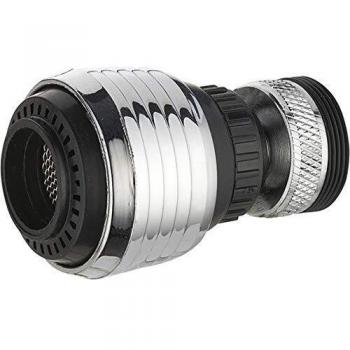Aireador de Grifo Orientable con Rótula, 2 Chorros, Hembra 22x100 y Adaptador Macho 24x100 - Noyon & Thiebault