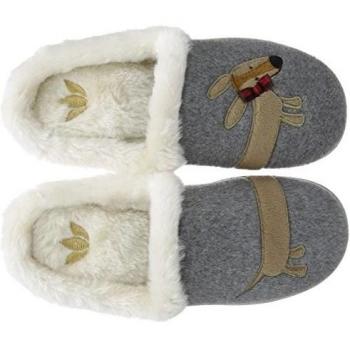 Lotus Arabella - Zapatillas de casa de sintético mujer, color gris, talla 37.5
