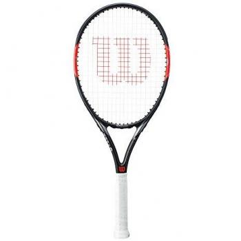 Wilson Raqueta de tenis unisex, Para juego en todas las áreas, Para jugadores aficionados, Federer Team 105, Medida 1, Gris/Rojo, WRT31200U1
