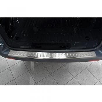 teileplus24 L500 Acero Inoxidable Parachoques protección para VW Transporter T5 con Borde