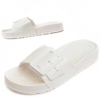 Sandalia con Hebilla para Mujer Montevita Hevi 92418 Blanco Talla: 38
