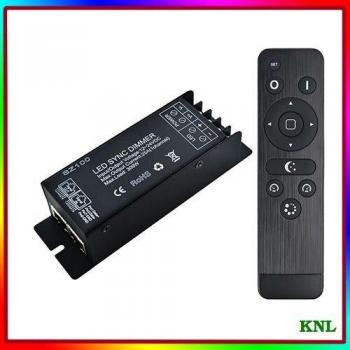 Regulador de Intensidad LED Remoto RF con Controlador PWM y Función de Memoria para Tiras de Luces LED 12V/24V